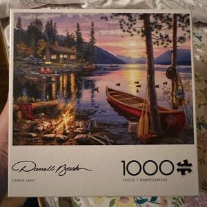 Buffalo - Darrell Bush - Canoe Lake - 1000 Piece Jigsaw Puzzle